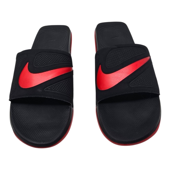 Nike Men's Air Max Cirro Slide Sandals DC1460-002 Black/University Red Size 13 - Picture 1 of 12